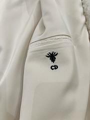 Okify Dior White Fur Sleeveless Dress  - 3