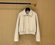 Okify Fendi Off White Leather Jacket - 1
