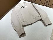 Okify Fendi Off White Leather Jacket - 6