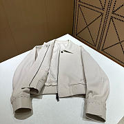Okify Fendi Off White Leather Jacket - 4