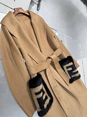 Okify Fendi Beige Cashmere Long Coat  - 3