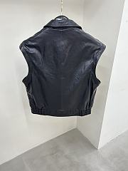Okify YSL Black Leather Unisex Jacket  - 5