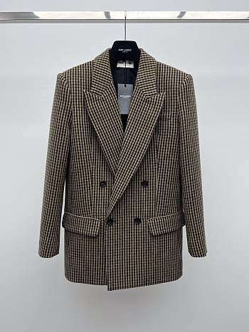 Okify YSL Plaid Blazer