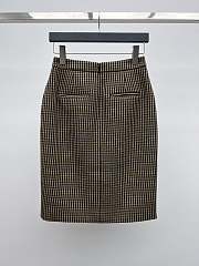 Okify YSL Set Of Plaid Suit With Skirt - 6