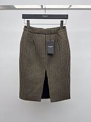 Okify YSL Set Of Plaid Suit With Skirt - 2
