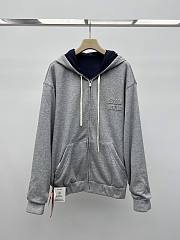 Okify MiuMiu Double Faced Blue And Gray Jacket - 1