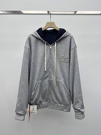 Okify MiuMiu Double Faced Blue And Gray Jacket