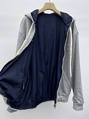 Okify MiuMiu Double Faced Blue And Gray Jacket - 5