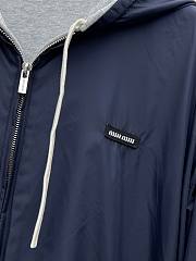 Okify MiuMiu Double Faced Blue And Gray Jacket - 3