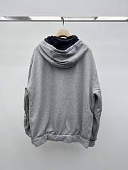 Okify MiuMiu Double Faced Blue And Gray Jacket - 2