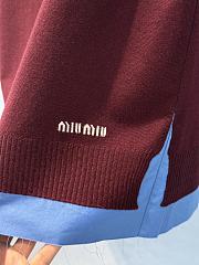 Okify MiuMiu Red And Blue Skirt - 6