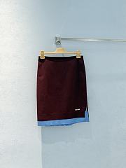 Okify MiuMiu Red And Blue Skirt - 4