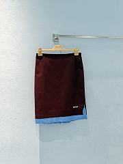 Okify MiuMiu Red And Blue Skirt - 1
