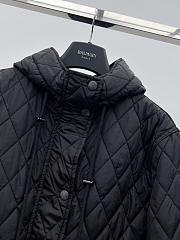 Okify Burberry Black Hooded Puffer Jacket - 4