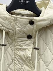 Okify Burberry White Hooded Puffer Jacket - 4