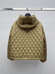 Okify Burberry Beige Hooded Puffer Jacket - 5