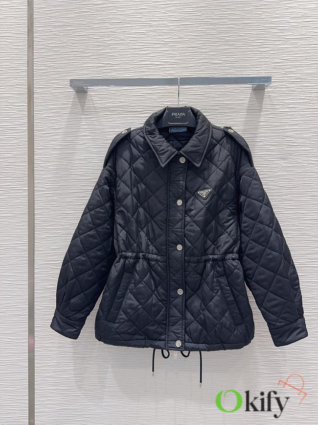 Okify Prada Black Puffer Jacket - 1