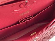 Okify CC Flap Bag In Red Caviar With Light Gold Hardware 25.5x15.5x6.5cm - 2