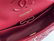 Okify CC Flap Bag In Red Caviar With Light Gold Hardware 23x14.5x6cm - 3