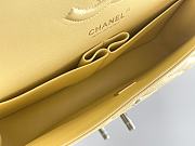 Okify CC Flap Bag In Light Yellow Caviar With Light Gold Hardware 25.5x15.5x6.5cm - 6