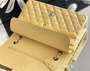 Okify CC Flap Bag In Light Yellow Caviar With Light Gold Hardware 25.5x15.5x6.5cm - 2