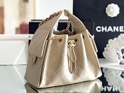 Okify CC 25 Hobo Bag In Beige 30x26x14cm - 6