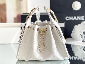 Okify CC 25 Hobo Bag In White 30x26x14cm