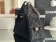 Okify CC 25 Hobo Bag In Black Suede 30x26x14cm - 2