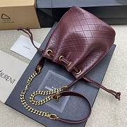 Okify YSL Cassandra Bucket Bag In Red Lambskin 15.5x11x25cm - 2