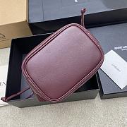 Okify YSL Cassandra Bucket Bag In Red Lambskin 15.5x11x25cm - 4