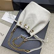 Okify YSL Cassandra Bucket Bag In White Lambskin 15.5x11x25cm - 5