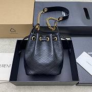 Okify YSL Cassandra Bucket Bag In Black Lambskin 15.5x11x25cm - 3
