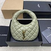 Okify YSL Icarino Quilted Nappa Bag In Light Green Strong Moss 17x13x3cm  - 1