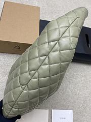 Okify YSL Icare Hobo Bag In Light Green Strong Moss 47x35x15cm - 6