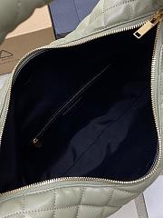 Okify YSL Icare Hobo Bag In Light Green Strong Moss 47x35x15cm - 5