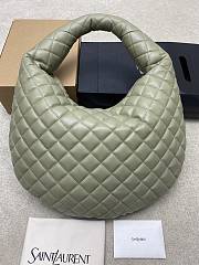 Okify YSL Icare Hobo Bag In Light Green Strong Moss 47x35x15cm - 4