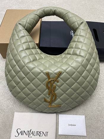 Okify YSL Icare Hobo Bag In Light Green Strong Moss 47x35x15cm