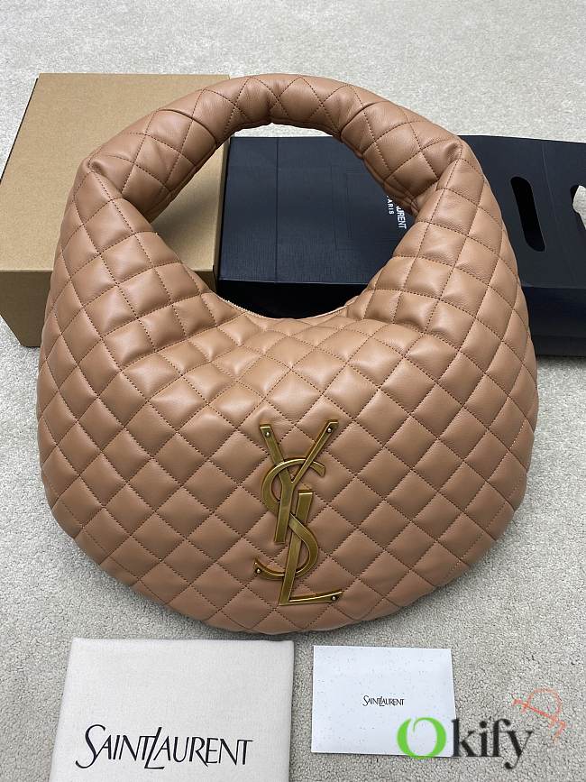 Okify YSL Icare Hobo Bag In Pink Hortensia Bag 47x35x15cm  - 1