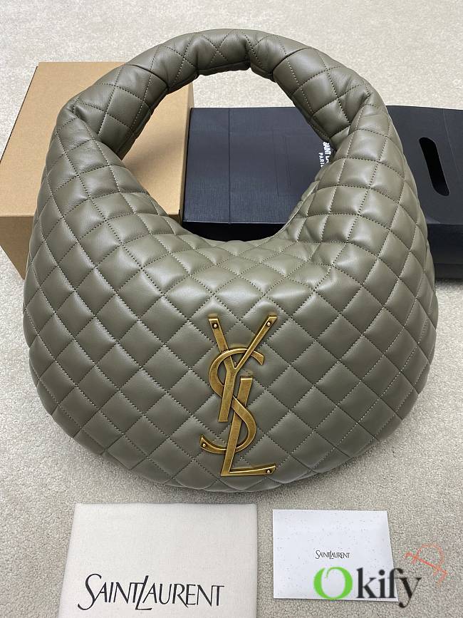 Okify YSL Icare Hobo Bag In Gray Bag 47x35x15cm  - 1