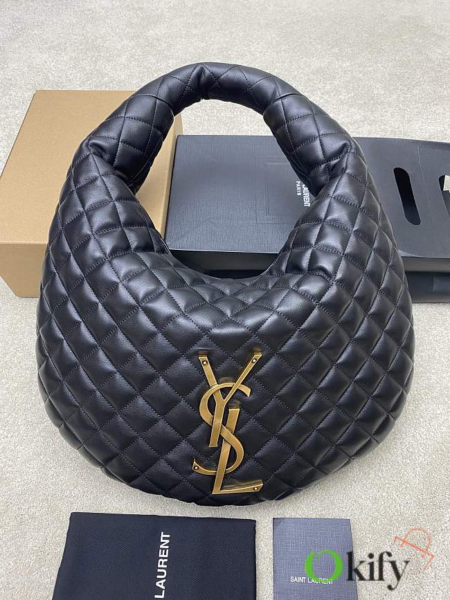 Okify YSL Icare Hobo Bag In Black Bag 47x35x15cm - 1