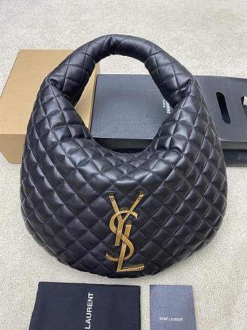 Okify YSL Icare Hobo Bag In Black Bag 47x35x15cm