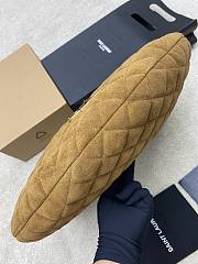 Okify YSL Icare Hobo Bag In Brown Suede Bag 47x35x15cm - 4