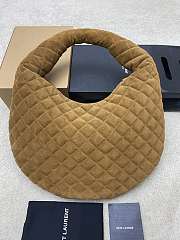 Okify YSL Icare Hobo Bag In Brown Suede Bag 47x35x15cm - 3
