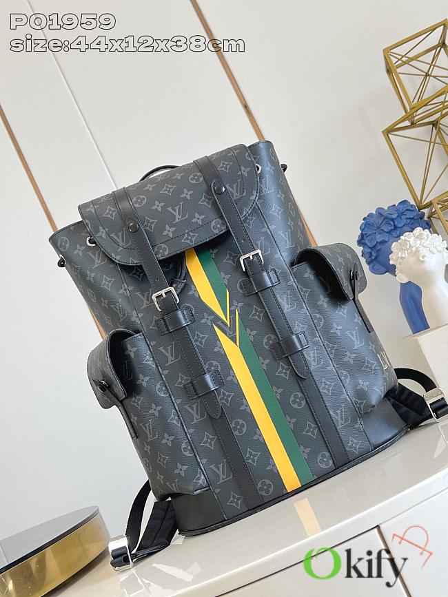 Okify Louis Vuitton Christopher MM Mon Monogram Backpack P01959 44x12x38cm (Customize) - 1