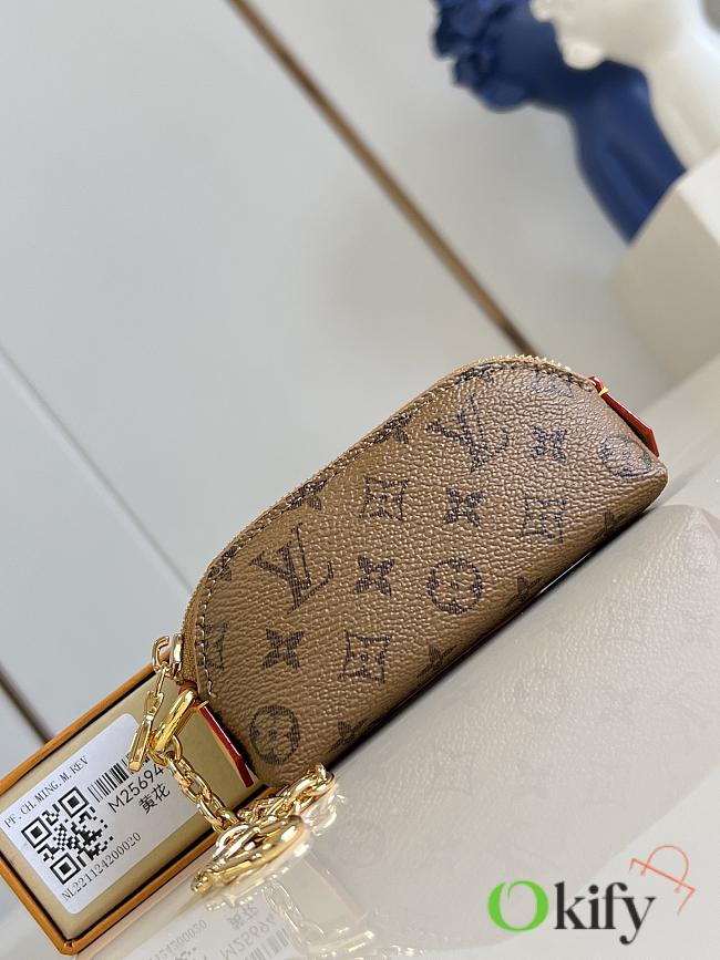 Okify Louis Vuitton Cosmetic Lipstick Pouch In Brown M25694 11x6x3.3cm - 1