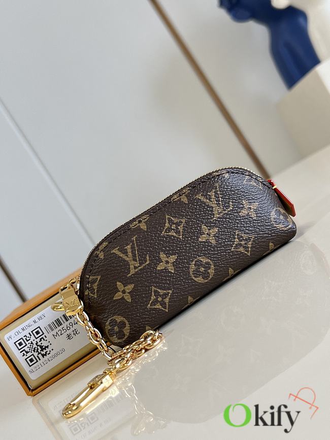 Okify Louis Vuitton Cosmetic Lipstick Pouch In Dark Brown M25694 11x6x3.3cm - 1