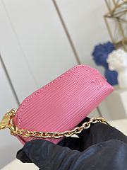 Okify Louis Vuitton Cosmetic Lipstick Pouch In Pink Epi M25686 11x6x3.3cm - 3