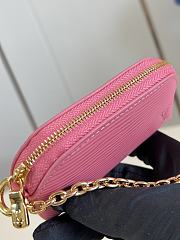 Okify Louis Vuitton Cosmetic Lipstick Pouch In Pink Epi M25686 11x6x3.3cm - 5