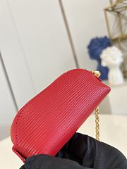 Okify Louis Vuitton Cosmetic Lipstick Pouch In Red Epi M25687 11x6x3.3cm - 4