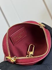 Okify Louis Vuitton Cosmetic Lipstick Pouch In Dark Red Epi M25685 11x6x3.3cm - 5